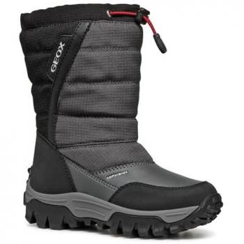 Geox Himalaya Boys' Waterproof Snow Boots Gray EU 38