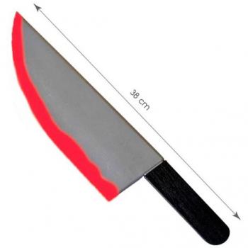 Cuchillo Ensangrentado Carnicero de 38 cm Terror