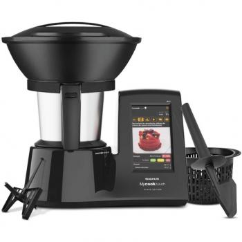 Taurus Mycook Touch Black Edition - Robot de Cocina con wifi, 1600W, 2L, hasta 140º, multifunción, miles de recetas gratuitas e ilimitadas, app mycook, conectividad con tu smartphone, Vaporera