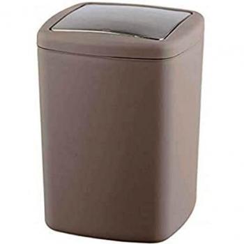 Cesto de Baño Barcelona L, Plástico Indestructible, 8.5 Litros, Color Taupe