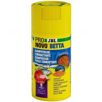 JBL Pronovo Betta Grano S 100ml - Alimento Granulado para Peces Betta de 3 a 10 cm con Dosificador Click