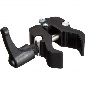 Manfrotto 386BC Nano Clamp with 3/8 to 1/4 Adapter, Adjustable for Tubes 13mm-35mm