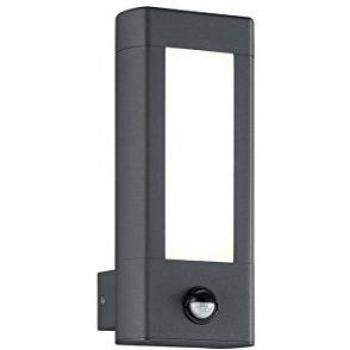 Aplique Exterior LED Rhine 2x4W 450lm 3000K IP54 con Sensor de Movimiento Antracita