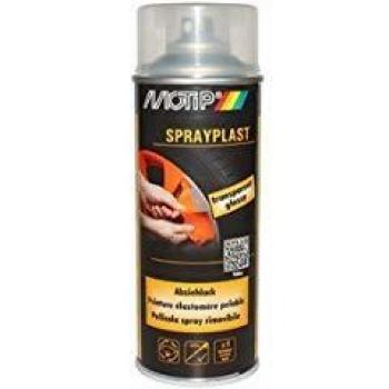 Spray de Pintura Pelable Transparente Motip 400ml - Sprayplast Brillo 0,5-1 m² con 1l - 5 Capas