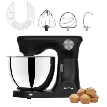 Batidora Amasadora Prixton KR350 2000W con Bol de Acero Inoxidable de 8L y 6 Velocidades