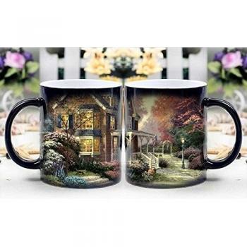 LeeQueen Magica Taza - Calor Reactiva Cambia de Color Taza de Café - La Palma una Urbanización de Lujo en Dubai Milagrosamente Muestran - El Mejor Regalo de Ideas de Su Elección