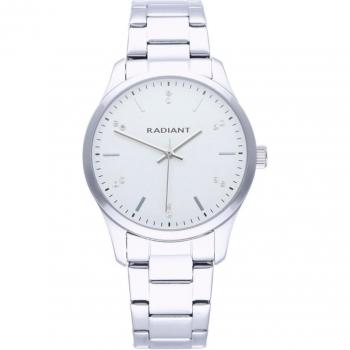Reloj de mujer Saona RA616201 con correa de acero y detalles plateados