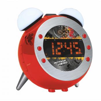 Soundmaster UR140RO - Radiodespertador con proyección de luz Nocturna y Despertador