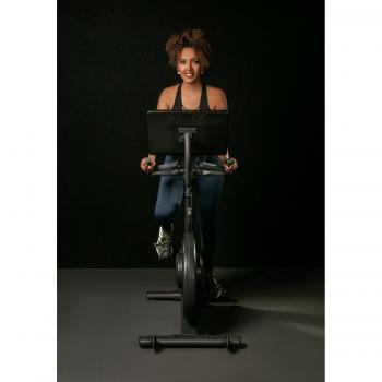 Bicicleta de spinning estacionaria magnética OVICX Q200X con pantalla táctil TFT de 15,6, WIFI, Bluetooth y app