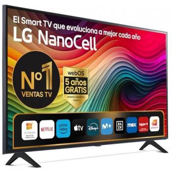 Televisor LG NanoCell 43 4K Smart TV HDR10 WebOS24 Serie 81 con Procesador Inteligente y Dolby Digital Plus