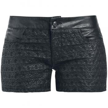 Rock Rebel by EMP Dark Matter Pantalón corto 'Hot Pant' Mujer Negro 29