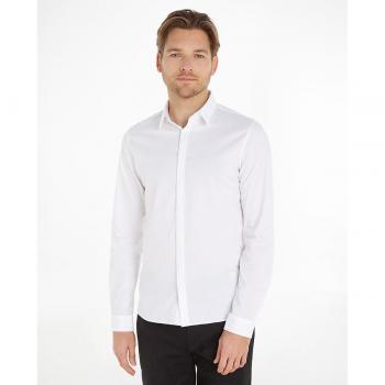 Calvin Klein Men's Casual Shirt, White, Size 2XL