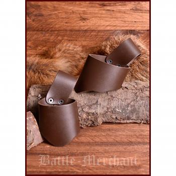 Espada medieval de soporte para o marrón piel LARP Ritter marrón Talla:tamaño