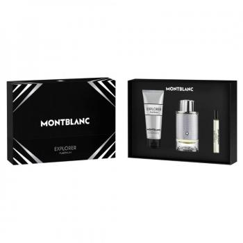 Set Montblanc Explorer Platinum Eau De Parfum 100ml + 7,5ml + Gel de Ducha