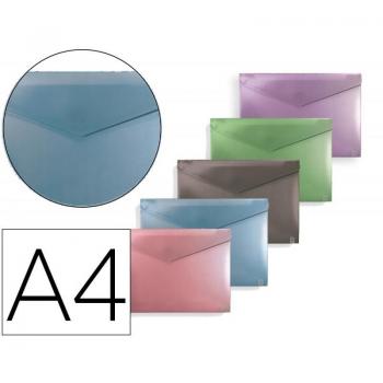 Pack 10 carpetas Carchivo Dossier Broche metalizados