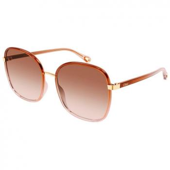 Chloé Women's Brown Shaded Sunglasses CH0031S 007, Size: 56 MM