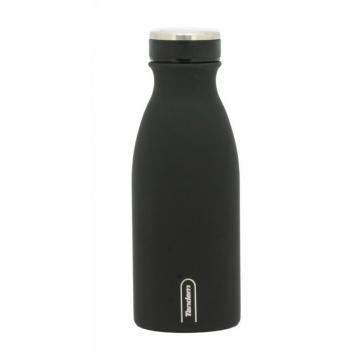 Botella térmica de acero inoxidable 350ml negra