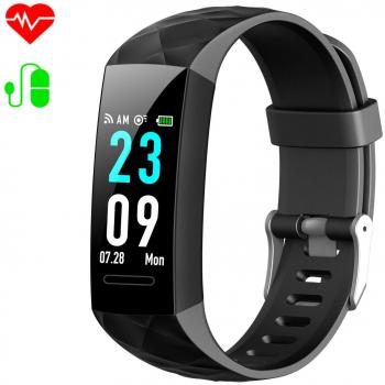 HETP Pulsera de actividad Inteligente Reloj Pulsómetro Hombre Mujer Medidor Presión Arterial reloj de actividad Sueño GPS Impermeable IP67 Reloj Podómetro Cuantas Calorías para Android y IOS móvil