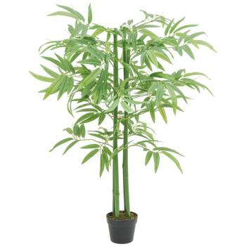 Árbol de bambú artificial 384 hojas 120 cm verde