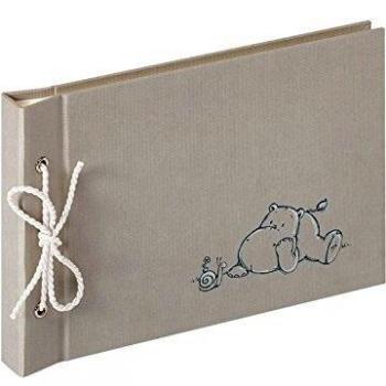 Walther Design FA-134 álbum del bebé Madu con cordón, 40 páginas blancas, 23,5 x 16 cm, gris