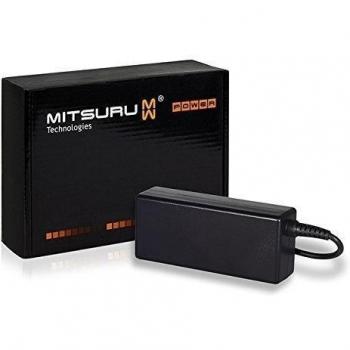 Mitsuru® 65W Notebook adaptador cargador bloque de alimentación para Toshiba ME69BMP-28052G32nii 31 NB505-1013 NB505-1014B NB505-1015N NB505-1016G NB505-1017Q NB505-1024B NB505-1025 NB505-1025G. Con eurocable.