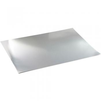 Cartón Metálico A2, 420x600 mm, 280 g, Plata, 10 Hojas, 1 Paquete