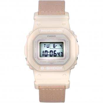 Casio G-Shock Women's Digital Organic Pink Cloth Strap Bio-Based Resin Quartz Watch GMD-S5600CT-4 200M