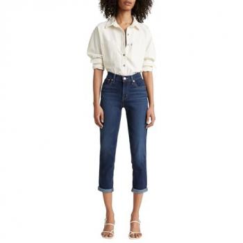 Levi's Women's Cobalt Layer Cropped Boyfriend Jeans, Size W30 L30