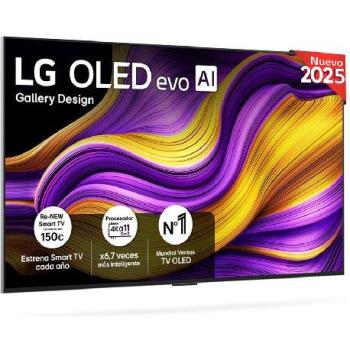 Smart TV LG OLED evo AI 55 4K Ultra HD HDR con Dolby Atmos y soporte de pared