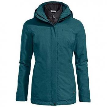 VAUDE Women's Caserina 3in1 Jacket Chaqueta, Mujer, Petroleum, 38