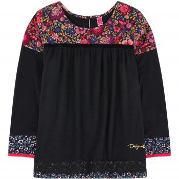 Desigual - Camiseta de manga larga - para niña negro negro
