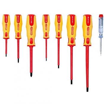 KS Tools 117.0550 - Pack de 8 piezas con destornilladores VDE Ergotorque PH