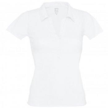 B&C- Polo de manga corta Love Spice con cuello en forma de V para mujer