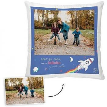 Fotoprix Cojín Personalizado con Foto para Mamá | Regalo Original día de la Madre | Varios diseños Disponibles.