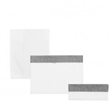 Sabana Minicuna 3 Pcs 80X120 Cm Narrow Gris