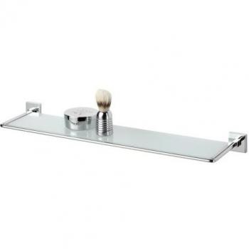 Tiger Melbourne Repisa, Estante para Baño y Ducha, 57.5 x 14.5 x 4 cm, Metal, Cromo, Cristal de Seguridad