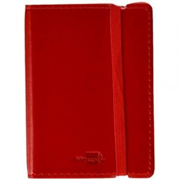 Liderpapel 936109 Libreta Símil Piel A7 120 Hojas 70 g/m² Cuadrícula 4 Mm Sin Margen Rojo