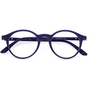 DIDINSKY Gafas de Presbicia con Filtro Anti Luz Azul para Ordenador. Gafas Graduadas de Lectura para Hombre y Mujer con Cristales Anti-reflejantes. Indigo +3.0 – UFFIZI