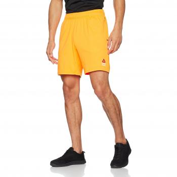 Reebok Speedwick Ii Pantalones Cortos, Hombre, Naranja