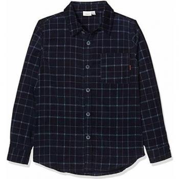NAME IT Nkmacor LS Cord Shirt BR Blusa, Azul