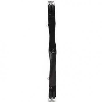 Faja de Cuero Waldhausen con Elastico y Anillo Negra - 135 cm