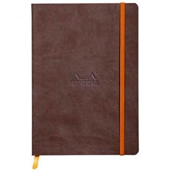 Cuaderno Rhodiarama A5 - Líneas horizontales Marrón Chocolate