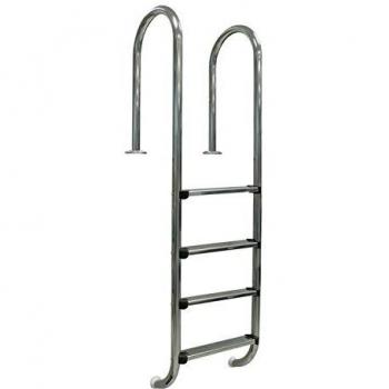 Gre 40274 - Escalera Muro de Acero Inoxidable para Piscina Enterrada, 183 cm
