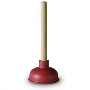 Anzapack 853914S - Desatascador De Goma Con Mango De Madera