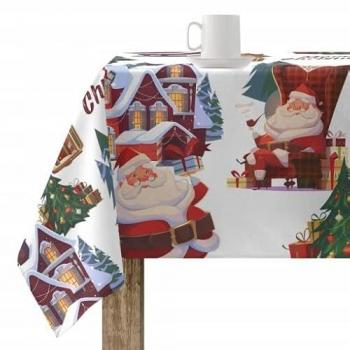 Mantel resinado antimanchas modelo Papa Noel multicolor 300 x 150 cm