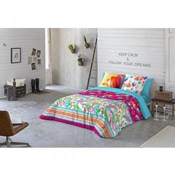 NATURALS Juego De Funda Nórdica Nayeli Rosa / Azul Cama 105