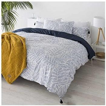 Funda Nórdica Reversible ARTEDO de Microfibra Gris Hipoalergénica con Cierre de Botones - Incluye Funda Nórdica y Fundas de Almohada (Cama de 90)