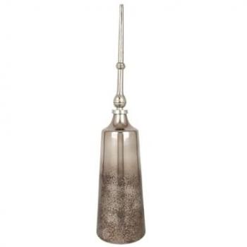 Botella Romimex Gris Plateado Vidrio Aluminio 20 x 91 x 20 cm Con Tapa