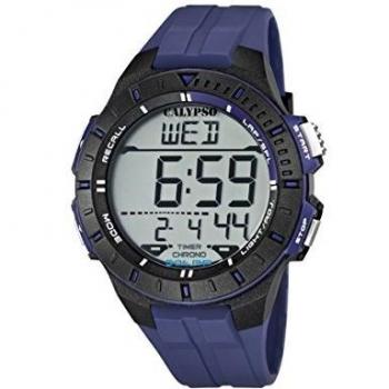Calypso K5607/2 - Reloj de caballero de cuarzo, correa de caucho color azul