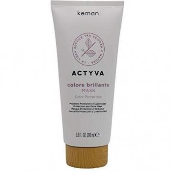 Mascarilla Brillante Kemon Actyva para Cabello Colorido 200ml - Protección y Luminosidad